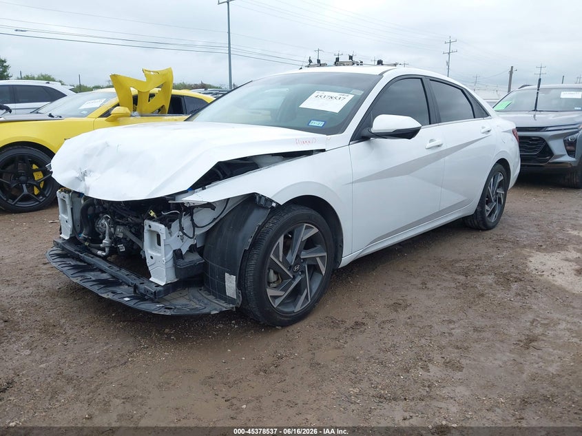 2024 Hyundai Elantra VIN KMHLP4DG5RU743004 IAAI salvage auction — FRONT END, Salvage Title, sold $7,000 on 2026-08-26 (photo 2)