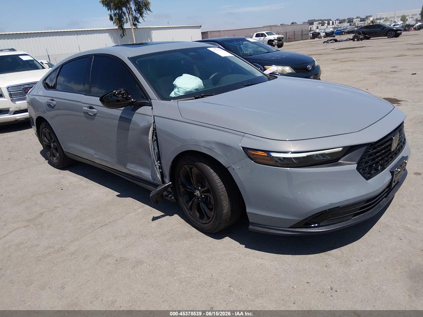 2025 Honda Accord VIN 1HGCY1F43SA021980 IAAI salvage auction — RIGHT SIDE, Salvage (California), sold $8,100 on 2026-07-29 (photo 1)