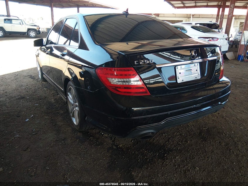 2013 Mercedes-benz C-klasse VIN WDDGF4HB1DA796936 IAAI salvage auction — FRONT END, Salvage (Arizona), sold $400 on 2026-07-21 (photo 3)
