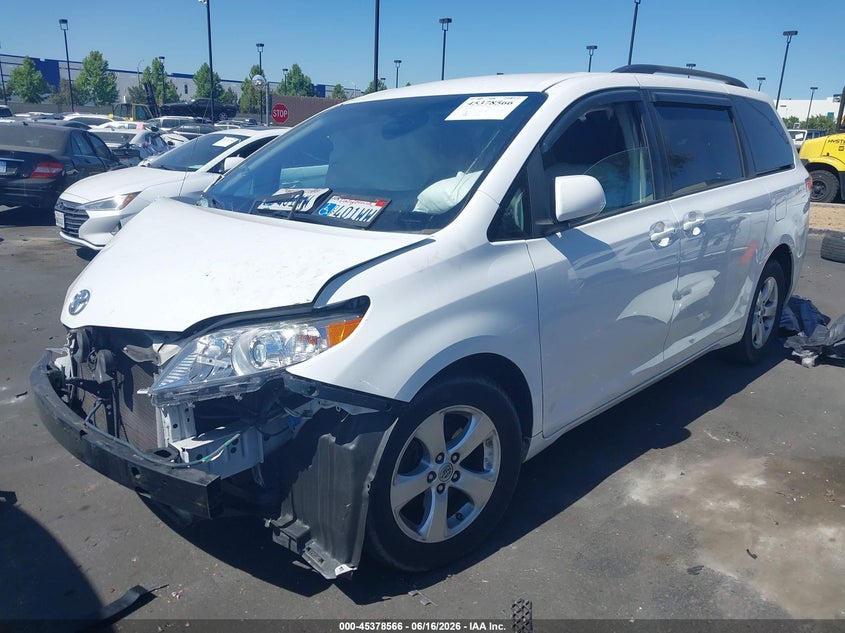 2014 Toyota Sienna VIN 5TDKK3DC7ES446515 IAAI salvage auction — FRONT END, Salvage Certificate (California), sold $2,250 on 2026-07-24 (photo 2)