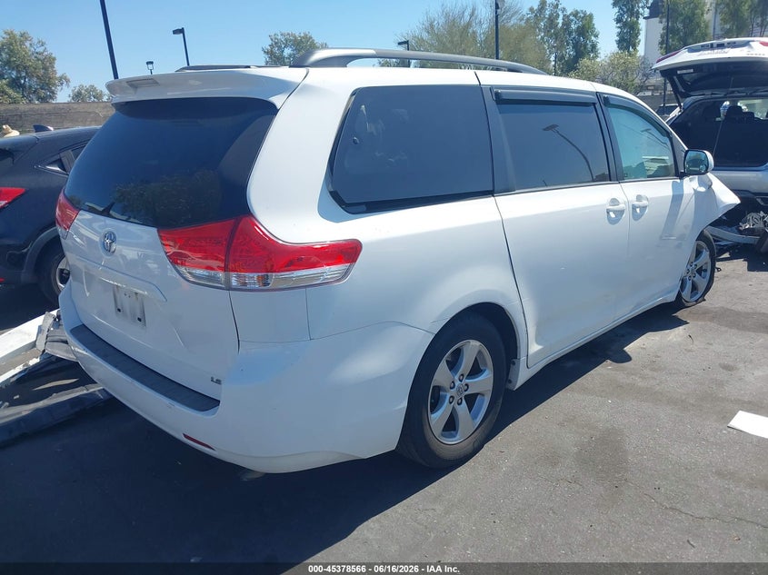 2014 Toyota Sienna VIN 5TDKK3DC7ES446515 IAAI salvage auction — FRONT END, Salvage Certificate (California), sold $2,250 on 2026-07-24 (photo 4)