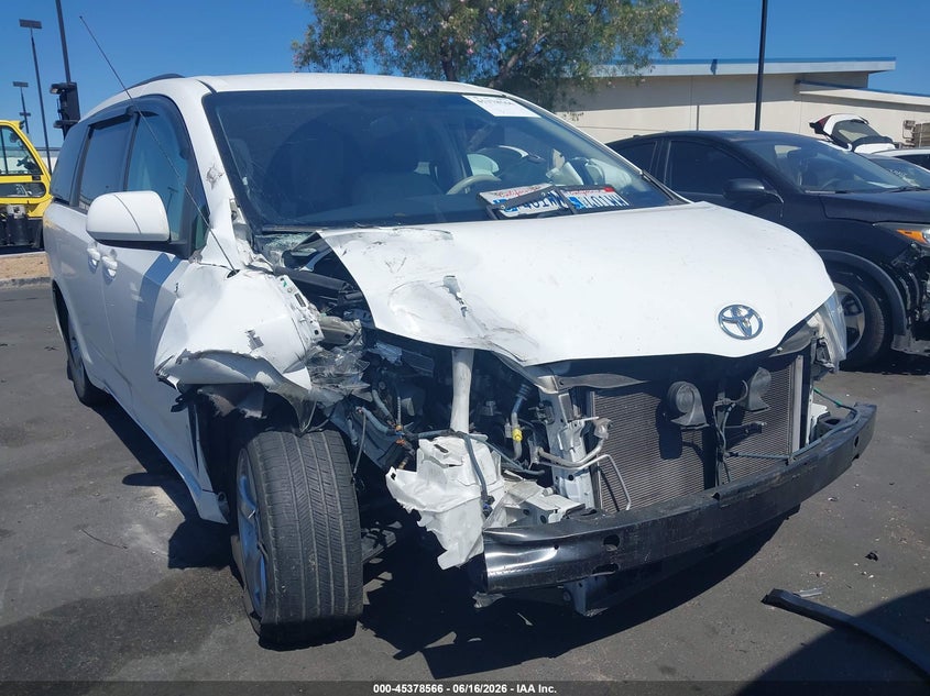 2014 Toyota Sienna VIN 5TDKK3DC7ES446515 IAAI salvage auction — FRONT END, Salvage Certificate (California), sold $2,250 on 2026-07-24 (photo 6)