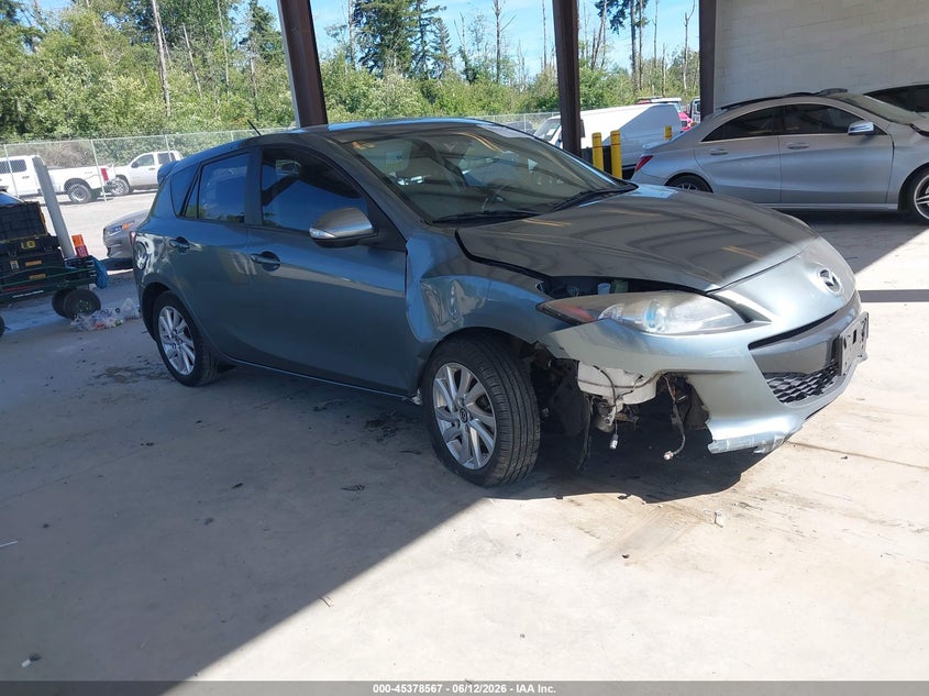 2013 Mazda 3 VIN JM1BL1MP0D1758515 IAAI salvage auction — RIGHT FRONT, Bill Of Sale (Washington), sold $450 on 2026-07-15 (photo 1)