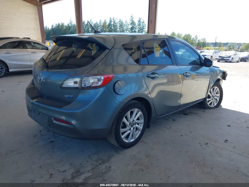 2013 Mazda 3 VIN JM1BL1MP0D1758515 IAAI salvage auction — RIGHT FRONT, Bill Of Sale (Washington), sold $450 on 2026-07-15 (photo 4)