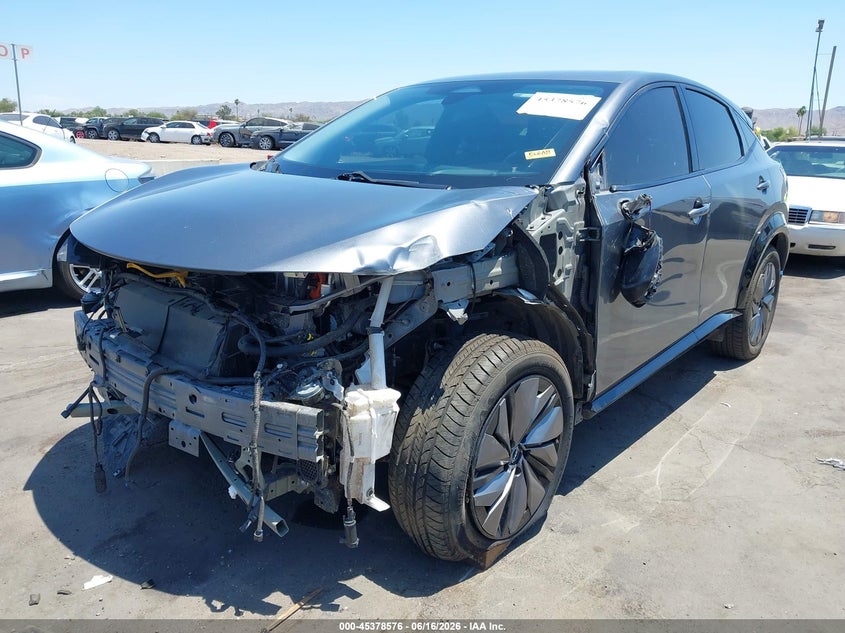 2024 Nissan Ariya VIN JN1CF0BB2RM738336 IAAI salvage auction — FRONT END, Salvage (Arizona), sold $5,525 on 2026-07-21 (photo 2)