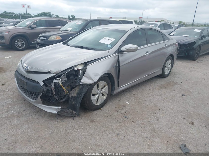 2013 Hyundai Sonata VIN KMHEC4A47DA082567 IAAI salvage auction — FRONT END, Salvage (Texas), sold $900 on 2026-07-07 (photo 2)