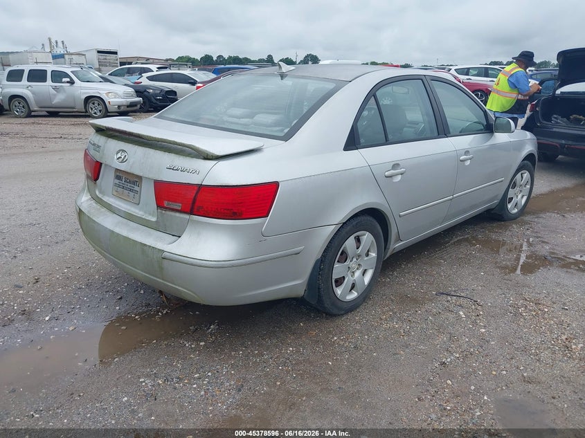 2009 Hyundai Sonata VIN 5NPET46C09H459017 IAAI salvage auction — LEFT FRONT, Clear (Alabama), sold $300 on 2026-07-14 (photo 4)