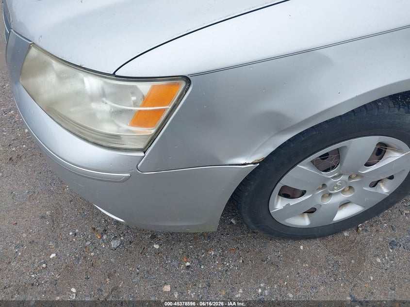 2009 Hyundai Sonata VIN 5NPET46C09H459017 IAAI salvage auction — LEFT FRONT, Clear (Alabama), sold $300 on 2026-07-14 (photo 6)