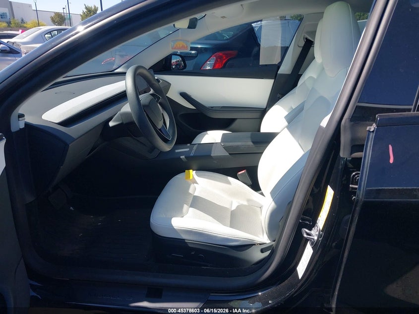2025 Tesla Model 3 VIN 5YJ3E1EA7SF965707 IAAI salvage auction — LEFT REAR, Salvage Certificate (California), sold $14,150 on 2026-07-31 (photo 5)