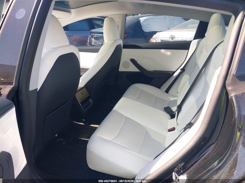 2025 Tesla Model 3 VIN 5YJ3E1EA7SF965707 IAAI salvage auction — LEFT REAR, Salvage Certificate (California), sold $14,150 on 2026-07-31 (photo 8)