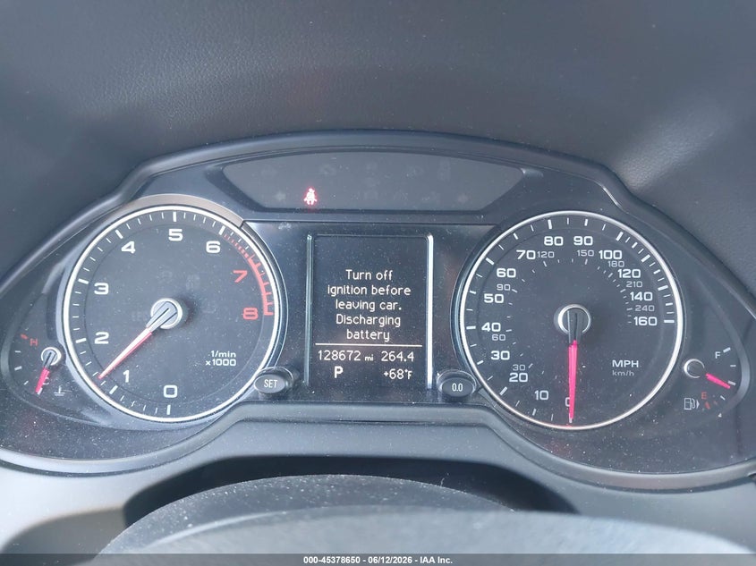 2013 Audi Q5 VIN WA1LFAFP5DA030272 IAAI salvage auction — NORMAL WEAR, Salvage Title, sold $1,825 on 2026-07-27 (photo 7)