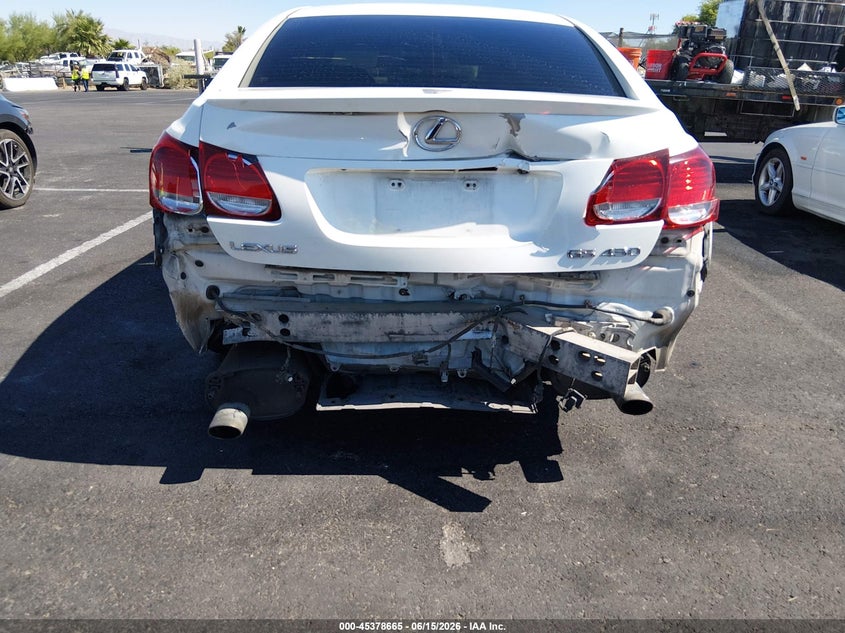 2006 Lexus Gs VIN JTHBN96S865005898 IAAI salvage auction — FRAME DAMAGE, Salvage (Nevada), sold $100 on 2026-07-10 (photo 6)