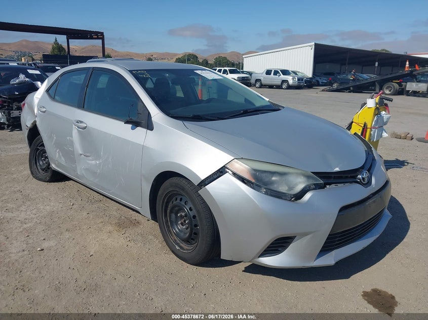 2016 Toyota Corolla VIN 2T1BURHE3GC571323 IAAI salvage auction — RIGHT REAR, Salvage (California), sold $1,850 on 2026-07-09 (photo 1)