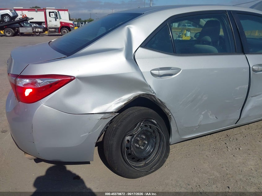 2016 Toyota Corolla VIN 2T1BURHE3GC571323 IAAI salvage auction — RIGHT REAR, Salvage (California), sold $1,850 on 2026-07-09 (photo 6)