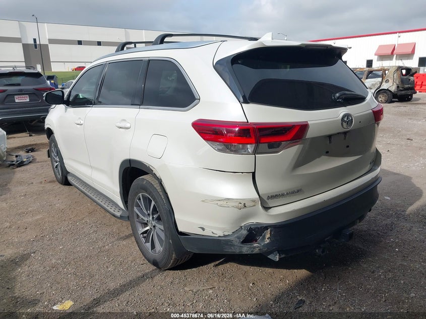 2017 Toyota Highlander VIN 5TDKZRFH7HS510774 IAAI salvage auction — FRONT END, Salvage (Texas), sold $5,050 on 2026-07-21 (photo 3)