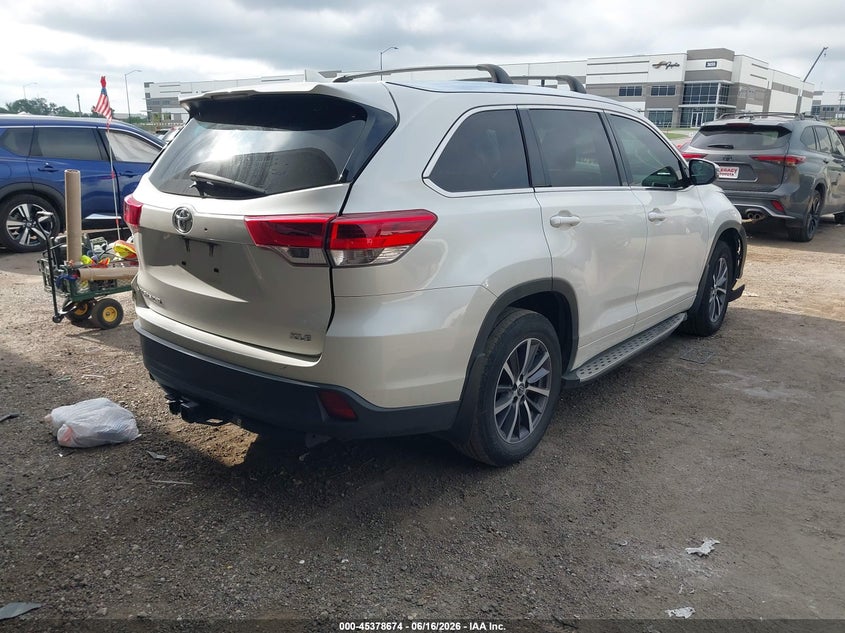2017 Toyota Highlander VIN 5TDKZRFH7HS510774 IAAI salvage auction — FRONT END, Salvage (Texas), sold $5,050 on 2026-07-21 (photo 4)