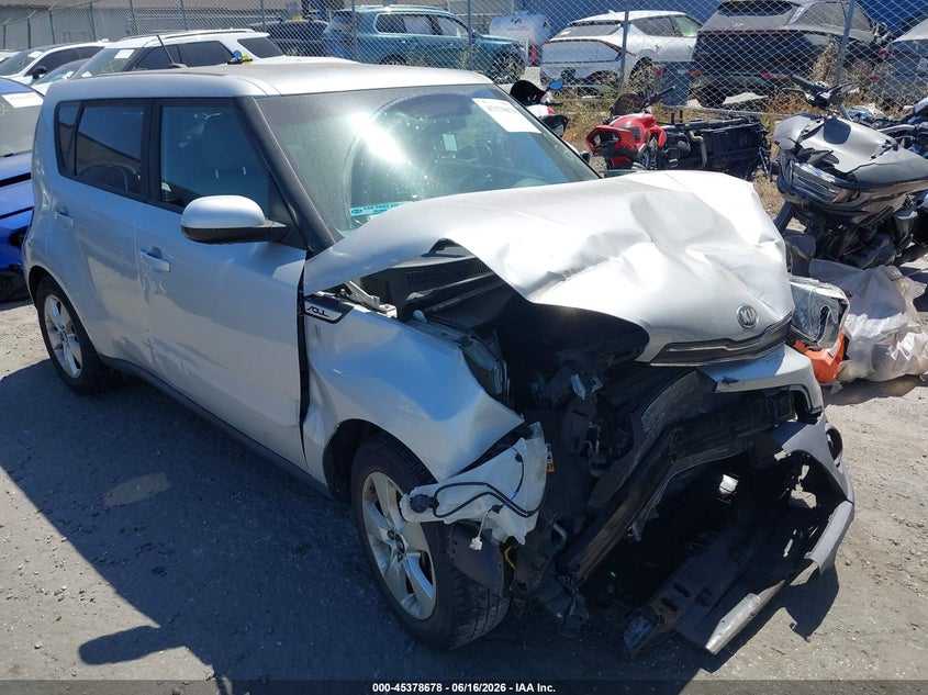 2017 Kia Soul VIN KNDJN2A2XH7466894 IAAI salvage auction — FRONT END, Salvage Certificate (California), sold $25 on 2026-07-15 (photo 1)