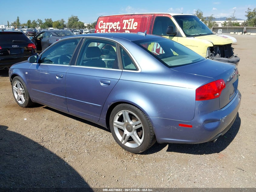 2005 Audi A4 VIN WAUAF78E65A566139 IAAI salvage auction — FRONT END, Salvage (California), sold $200 on 2026-07-17 (photo 3)