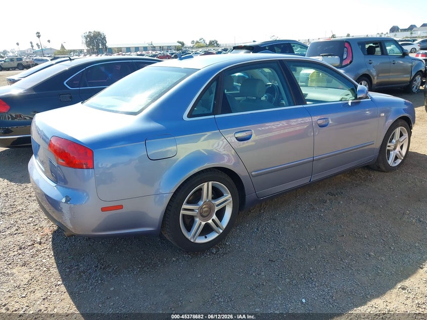 2005 Audi A4 VIN WAUAF78E65A566139 IAAI salvage auction — FRONT END, Salvage (California), sold $200 on 2026-07-17 (photo 4)