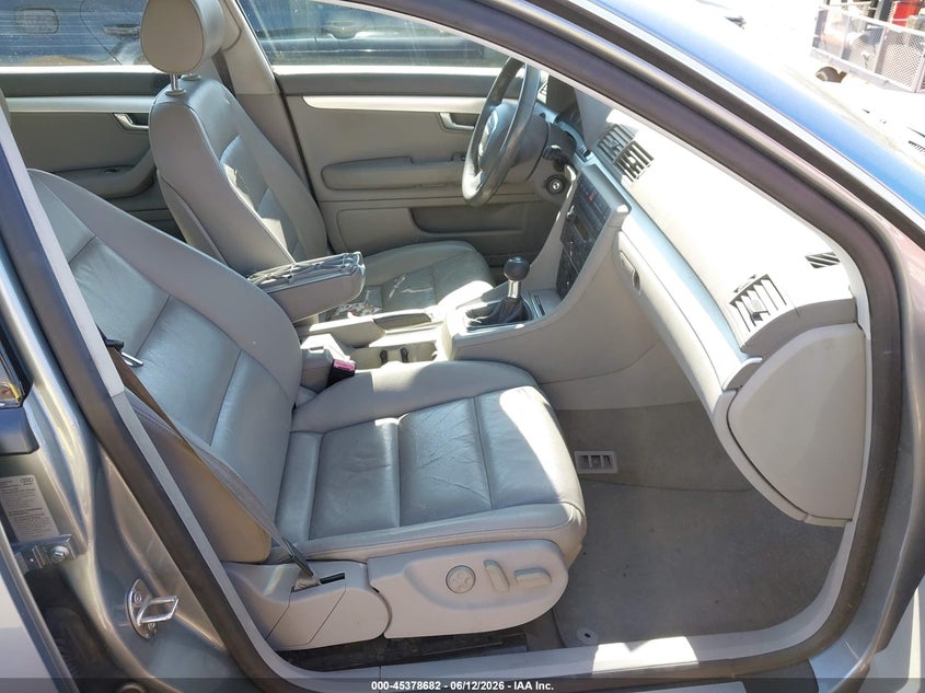 2005 Audi A4 VIN WAUAF78E65A566139 IAAI salvage auction — FRONT END, Salvage (California), sold $200 on 2026-07-17 (photo 5)