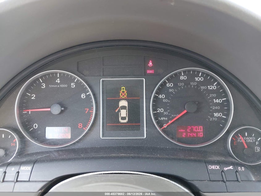 2005 Audi A4 VIN WAUAF78E65A566139 IAAI salvage auction — FRONT END, Salvage (California), sold $200 on 2026-07-17 (photo 7)