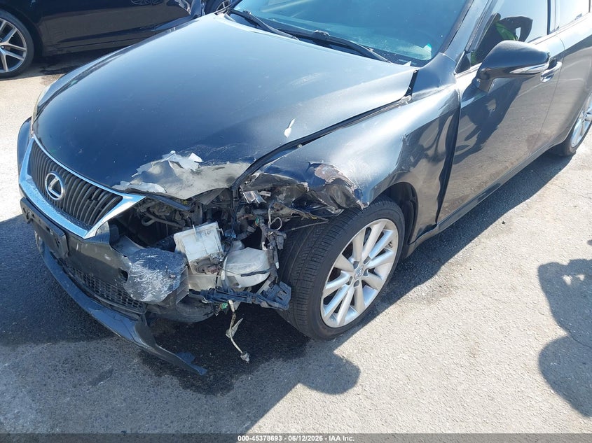 2009 Lexus Is 250 VIN JTHBK262592093072 IAAI salvage auction — LEFT FRONT, Salvage (California), sold $925 on 2026-07-10 (photo 6)