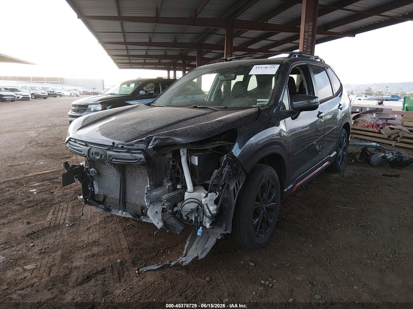 2022 Subaru Forester VIN JF2SKAJC4NH464419 IAAI salvage auction — FRONT END, Salvage (Arizona), sold $6,500 on 2026-07-07 (photo 2)