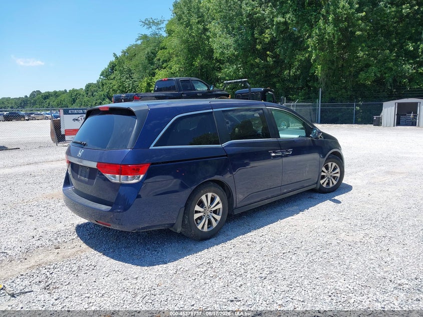 2014 Honda Odyssey VIN 5FNRL5H66EB133245 IAAI salvage auction — LEFT SIDE, Salvage Title, sold $825 on 2026-07-23 (photo 4)