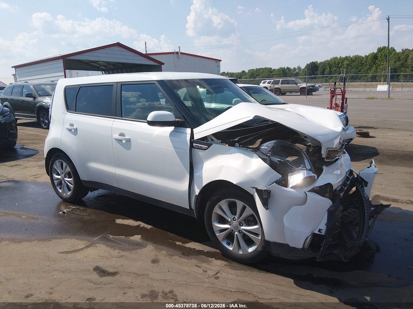 2016 Kia Soul VIN KNDJP3A51G7409976 IAAI salvage auction — FRONT END, Salvage (North Carolina), sold $25 on 2026-07-22 (photo 1)