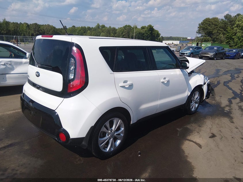 2016 Kia Soul VIN KNDJP3A51G7409976 IAAI salvage auction — FRONT END, Salvage (North Carolina), sold $25 on 2026-07-22 (photo 4)