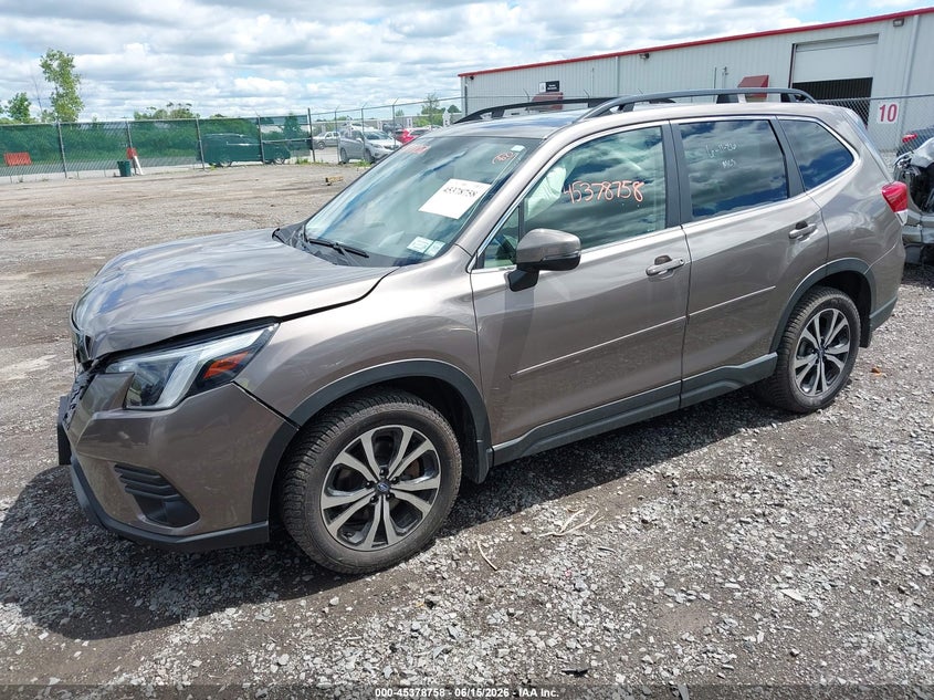 2022 Subaru Forester VIN JF2SKAPC9NH509152 IAAI salvage auction — FRONT END, Mv-907A (New York), sold $6,425 on 2026-07-07 (photo 2)