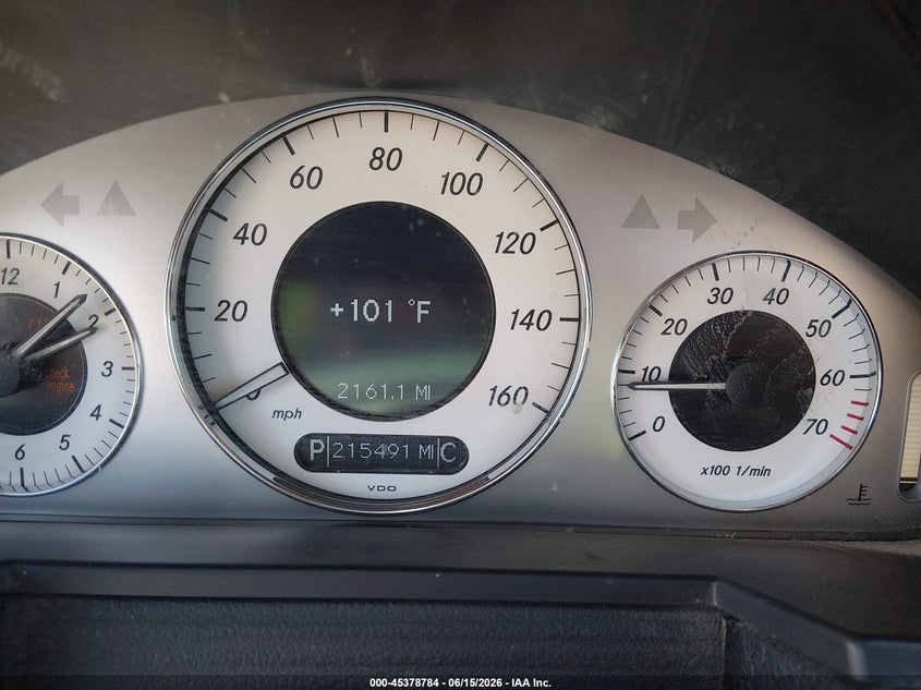2009 Mercedes-benz E-class VIN WDBUF56XX9B413352 IAAI salvage auction — NORMAL WEAR, Clear - Dealer Only (California), sold $375 on 2026-07-08 (photo 7)