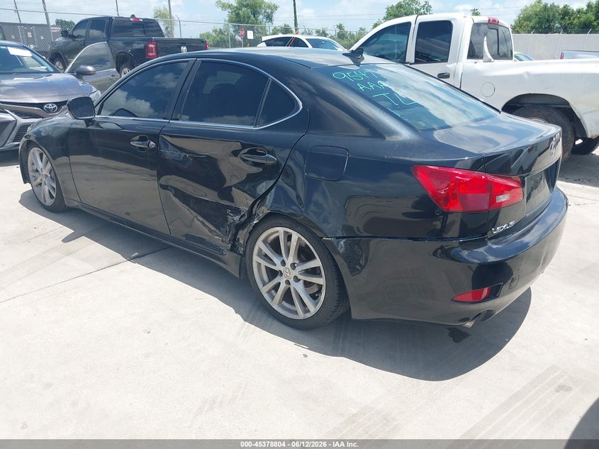 2007 Lexus Is 350 VIN JTHBE262772011511 IAAI salvage auction — SIDE, Salvage (Texas), sold $1,150 on 2026-07-31 (photo 3)