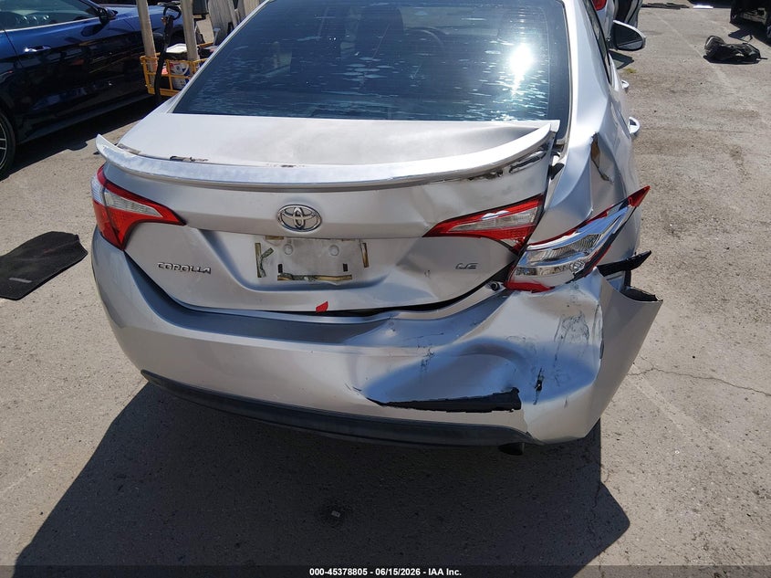 2015 Toyota Corolla VIN 5YFBURHE5FP262953 IAAI salvage auction — REAR END, Salvage (California), sold $2,750 on 2026-07-20 (photo 6)