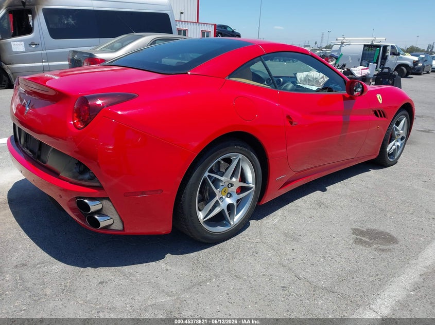 2010 Ferrari California VIN ZFF65LJA1A0171217 IAAI salvage auction — FRONT END, Salvage (California), sold $27,250 on 2026-07-30 (photo 4)