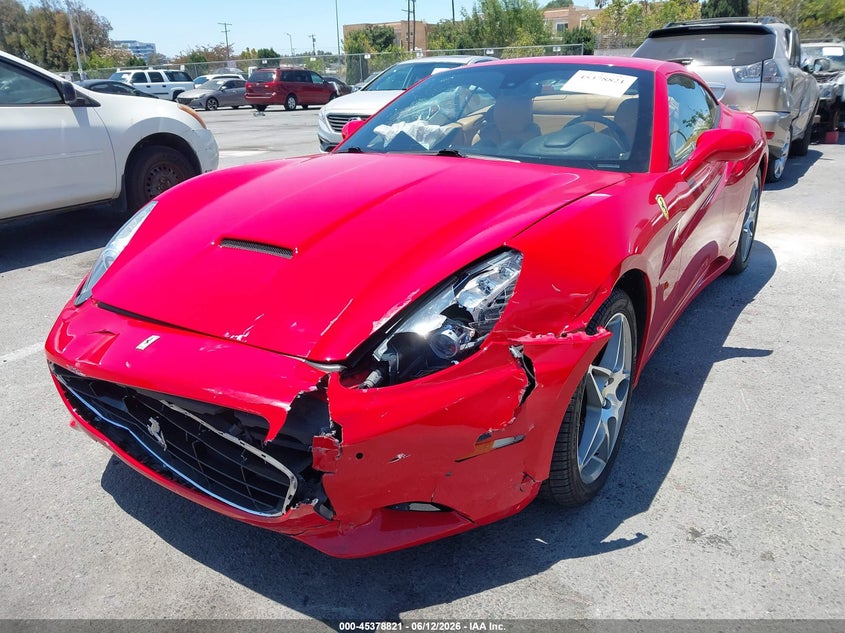 2010 Ferrari California VIN ZFF65LJA1A0171217 IAAI salvage auction — FRONT END, Salvage (California), sold $27,250 on 2026-07-30 (photo 6)