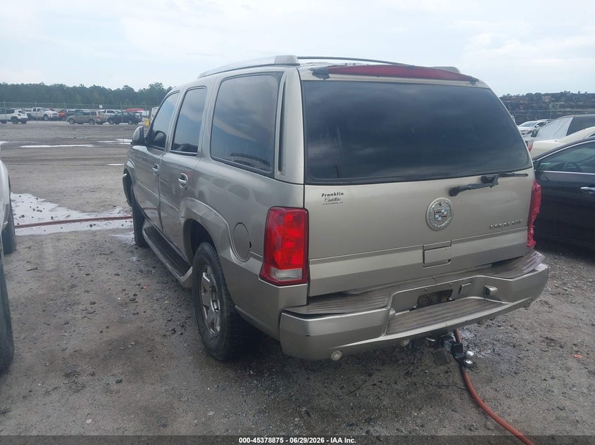 2003 Cadillac Escalade VIN 1GYEK63NX3R163064 IAAI salvage auction — NORMAL WEAR, Repossession Paperwork (Georgia), sold $225 on 2026-07-10 (photo 3)