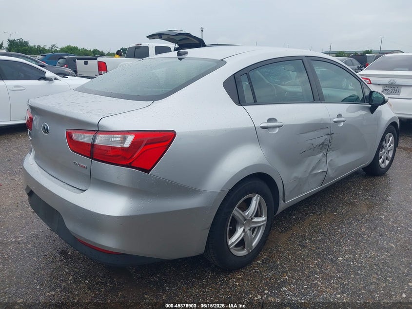 2016 Kia Rio VIN KNADM4A36G6552998 IAAI salvage auction — FRONT END, Original (Texas), sold $825 on 2026-07-15 (photo 4)