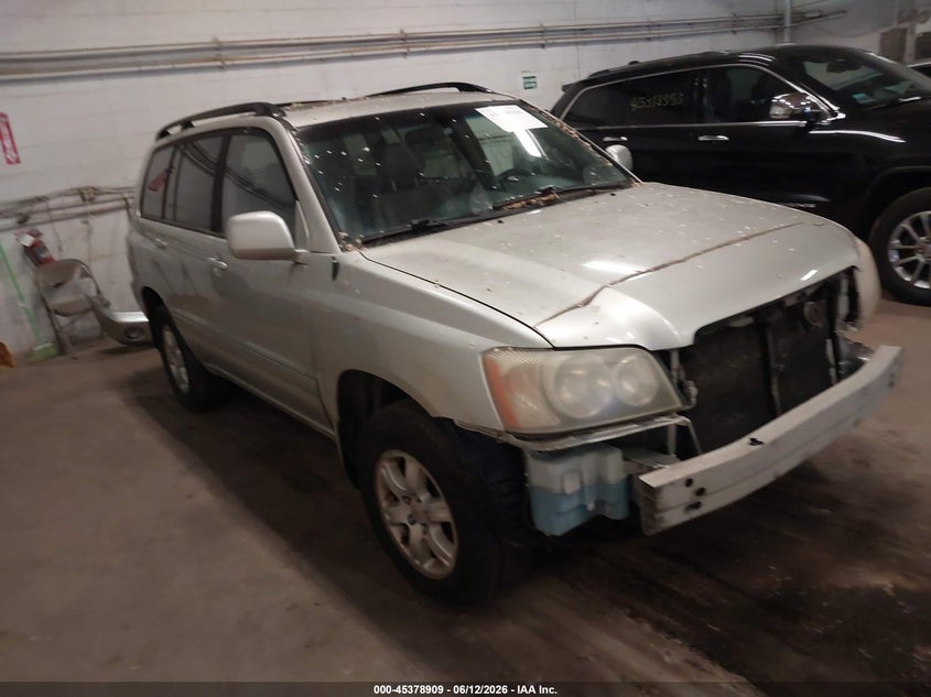 2003 Toyota Highlander VIN JTEHF21A530125998 IAAI salvage auction — NORMAL WEAR, Clear (Minnesota), sold $475 on 2026-07-08 (photo 1)