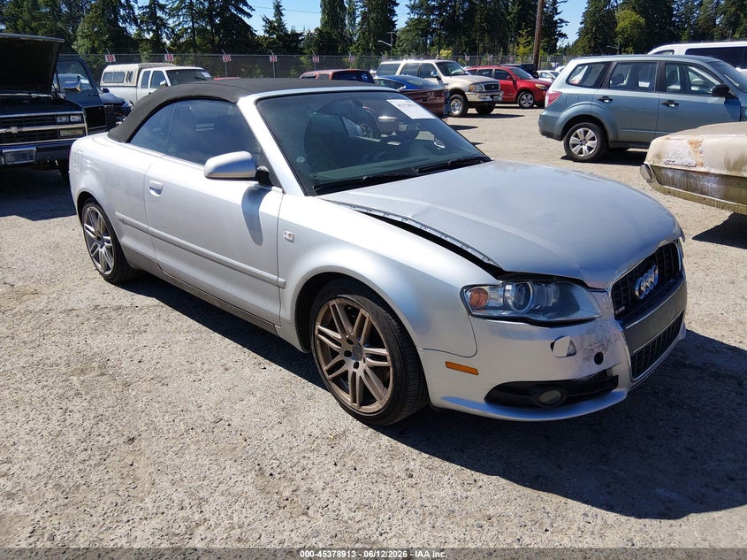 2009 Audi A4 VIN WAUAF48H39K008628 IAAI salvage auction — NORMAL WEAR, Rebuilt-Non-Public (Washington), sold $600 on 2026-07-08 (photo 1)
