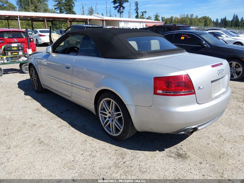 2009 Audi A4 VIN WAUAF48H39K008628 IAAI salvage auction — NORMAL WEAR, Rebuilt-Non-Public (Washington), sold $600 on 2026-07-08 (photo 3)