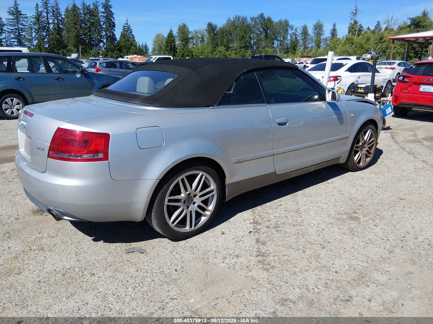 2009 Audi A4 VIN WAUAF48H39K008628 IAAI salvage auction — NORMAL WEAR, Rebuilt-Non-Public (Washington), sold $600 on 2026-07-08 (photo 4)