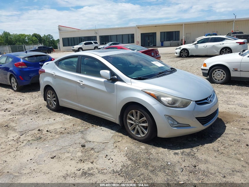 2015 Hyundai Elantra VIN KMHDH4AE6FU298675 IAAI salvage auction — NORMAL WEAR, Repossession Paperwork (Georgia), sold $750 on 2026-07-16 (photo 1)