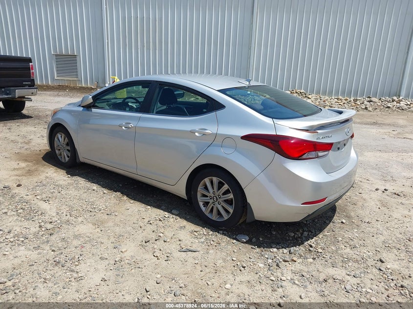 2015 Hyundai Elantra VIN KMHDH4AE6FU298675 IAAI salvage auction — NORMAL WEAR, Repossession Paperwork (Georgia), sold $750 on 2026-07-16 (photo 3)