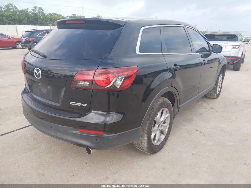 2015 Mazda Cx-9 VIN JM3TB2CA8F0469344 IAAI salvage auction — LEFT FRONT, Salvage (Texas), sold $750 on 2026-07-24 (photo 4)