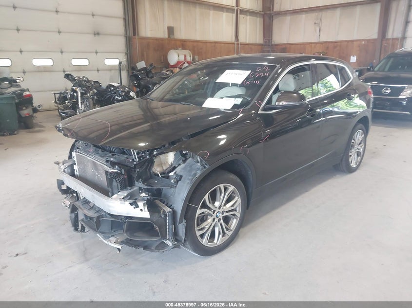 2018 BMW X2 VIN WBXYJ5C35JEF77376 IAAI salvage auction — FRONT END, Mv-907A (New York), sold $25 on 2026-07-29 (photo 2)