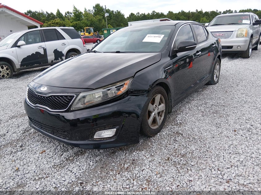2014 Kia Optima VIN 5XXGM4A71EG306376 IAAI salvage auction — LEFT REAR, Clear (Alabama), sold $150 on 2026-07-09 (photo 2)