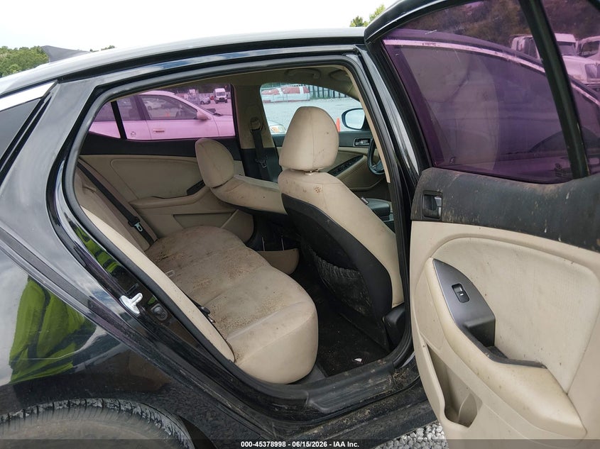2014 Kia Optima VIN 5XXGM4A71EG306376 IAAI salvage auction — LEFT REAR, Clear (Alabama), sold $150 on 2026-07-09 (photo 8)