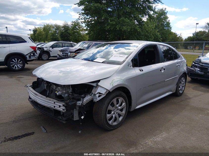 2021 Toyota Corolla VIN 5YFEPMAE9MP152163 IAAI salvage auction — FRONT & REAR, Salvage (New Jersey), sold $1,300 on 2026-07-30 (photo 2)