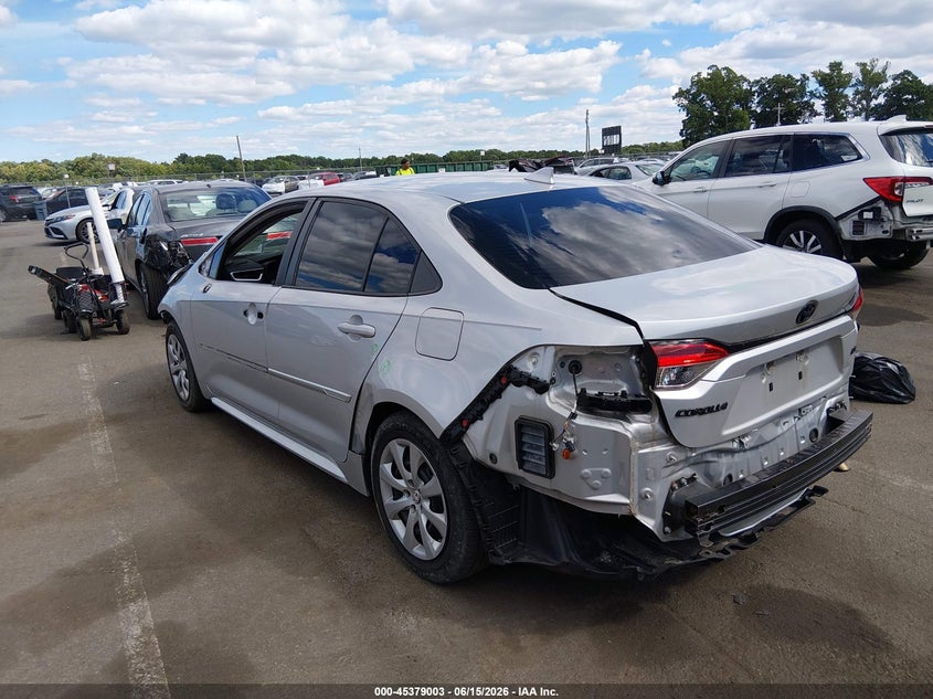 2021 Toyota Corolla VIN 5YFEPMAE9MP152163 IAAI salvage auction — FRONT & REAR, Salvage (New Jersey), sold $1,300 on 2026-07-30 (photo 3)